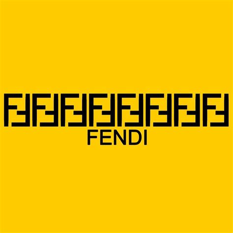 fendi logo black and yellow|fendi printable logo.